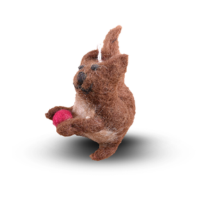 Squirrel Felt Plush Key <b>Ring</b> Cute Keychain for Organizing Your Keys - Product Image 1