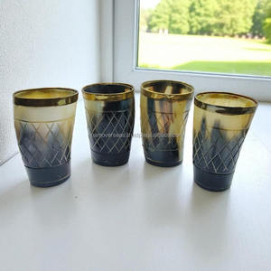 Coupe viking en corne de bœuf |   Verre à boire rustique médiéval en corne - Product Image 3