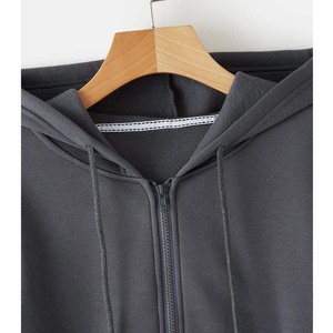 Sweat à capuche court pour homme, coupe oversize, pour le sport et le fitness, style décontracté - Product Image 5