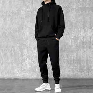 Chándal Deportivo de Invierno para Hombre, Transpirable, de Algodón Sólido, con Capucha y Cordón Ajustable, Ecológico, Ligero, para Gimnasio, Correr y Trotar - Product Image 5