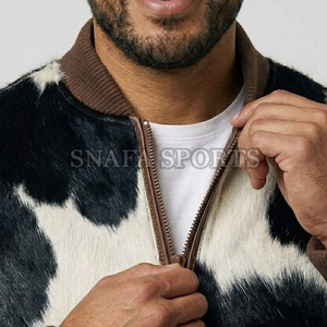 Chaqueta de invierno personalizada para hombre con diseño impreso, venta directa de fábrica, hecha con el mejor material, talla adulto, chaquetas de cuero de vaca. - Product Image 6