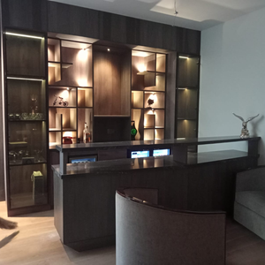 Barra Comercial Premium con Marco de Madera Iluminado, Diseño Contemporáneo Ecológico y Duradero para Interiores Modernos - Product Image 4