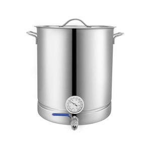 Bollitore in Acciaio Inox a Triplo Fondo da 16 Galloni con Coperchio per Produzione Casalinga di Birra e Vino, Include Accessori - Product Image 4