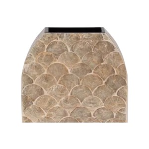 Custom Pattern Mother of Pearl Mosaic <b>Ceramic</b> <b>Vase</b> Elegant Pearlized Flower Holder for Office - Product Image 3