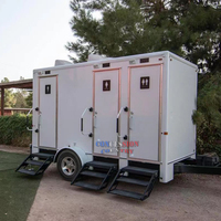 Remorque de toilette portable de luxe Camping caravane mobile toilette remorque événement salle de bain douche remorque