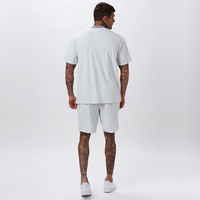 Ensemble de vêtements d'été pour hommes en coton, t-shirts et shorts en deux pièces, vente en gros, ensemble de shorts personnalisés pour hommes