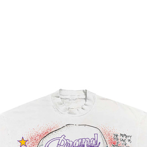 Silk Screen Printed Character Printed <b>Men's</b> Short Sleeve 100% Cotton T-Shirt Regular Fit <b>Turtleneck</b> Formal Jersey - Product Image 2