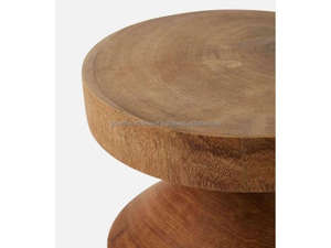 Mesa Auxiliar de Madera de Mango, Taburete de Madera, Mesa Auxiliar Moderna, Muebles Hechos a Mano para Sala de Estar, Muebles Nuevos 2026 - Product Image 5