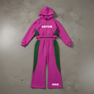 Conjunto Deportivo Comeout Clothing Personalizado, Sudadera con Capucha y Cremallera, Pantalones Deportivos Holgados de Felpa de 420 g/m², 100 % Algodón, para Mujer - Product Image 3