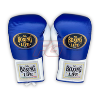 Guantes de MMA No Boxing No Life, de Cuero Vacuno Genuino, con Cordones, Agarre Elástico, Absorción de Humedad, Transpirables, para Entrenamiento y Combate