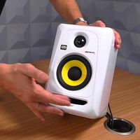 Enceintes de studio professionnelles bi-amplifiées KRK Rokit 5 G4, paire, blanches