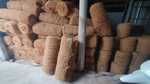High Quality 100% Natural Coconut Coir <b>Net</b> Roll from Vietnam for Slope Erosion Control Projects - Product Image 6