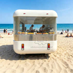 Remolque Móvil de Fibra de Vidrio ACB para Comida Frita con Estación de Dulces para Venta Ambulante de Papas Fritas y Alitas de Pollo - Product Image 3