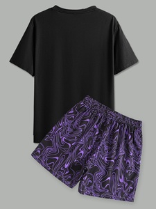 Conjunto de Camiseta y Pantalones Cortos de Invierno para Hombre, Personalizado con Logotipo, 100% Algodón, Secado Rápido - Product Image 2