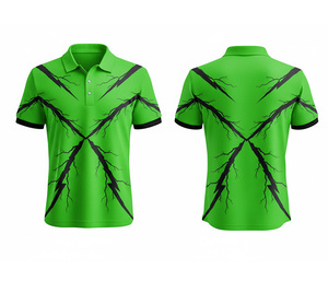 Lightweight Sublimation Polo Jersey for Summer Wear for Men Women Youth Quick-Dry Dry-Fit Active Polo - Product Image 2