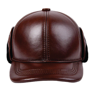 Brown Leather <b>Baseball</b> <b>Cap</b> Premium Casual Wear Snapback <b>Cap</b> Trendy Streetwear Look Adjustable <b>Cap</b> Stylish Everyday Outfit - Product Image 1