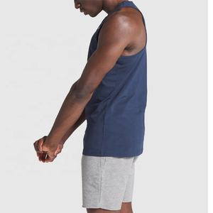 Vente en gros de vêtements de gymnastique pour hommes, gilet de sport, d'entraînement, de musculation, débardeur d'été blanc - Product Image 3