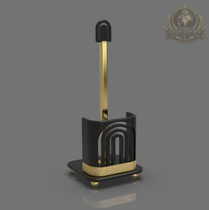 Porte-mouchoirs sur pied de luxe moderne en acier inoxydable, non pliable, personnalisable, pour salle de bain, exportation indienne - Product Image 5