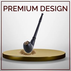 Pipa de Fumar de Madera Natural, Pipa de Tabaco Tradicional para Uso Diario, Pipa de Fumar de Calidad Premium Hecha a Mano para el Hogar, Club o Bar - Product Image 4