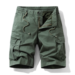 Nouveauté été : Short cargo pour homme, grande taille, polyester/coton, respirant, multi-poches, fermeture à cordon, vêtements de travail décontractés, OEM - Product Image 4