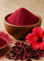 Poudre de fleurs d'hibiscus de qualité supérieure |   Ingrédient botanique à base de plantes sauvages 100% naturel de qualité alimentaire |   Emballage sous vide en gros