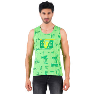 Camiseta Deportiva sin Mangas para Hombre, Personalizada, de Alta Calidad, Ligera, Transpirable, de Spandex y Algodón, para Fisicoculturismo y Running - Product Image 4