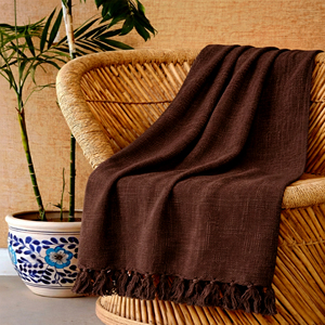 Manta de Algodón Sólido Hecha a Mano, Suave, Tejida, Ligera, para Sofá o Cama, Transpirable, para Verano, Decoración del Hogar, Algodón Natural - Product Image 3