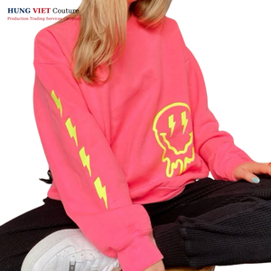 Sweat-shirt en coton doublé polaire unisexe de haute qualité motif solide surdimensionné Style Hip Hop décontracté pour l'automne - Product Image 4