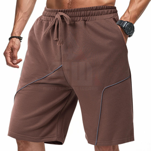 Short de course de nuit pour homme, décontracté, à motif uni, tricoté, épais, réfléchissant, imperméable, anti-plis, respirant, élastique - Product Image 2
