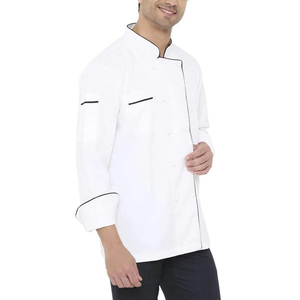 Custom Logo Men's Professional Chef Jacket Unisex Best Performance Quick <b>Cool</b> Kitchen Uniform for Restaurant <b>Bar</b> Long Sleeve - Product Image 2