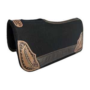 Tapis de selle en feutre de laine occidentale de qualité supérieure pour chevaux |   Tapis de selle équestre durable avec options personnalisables |   Utilisation équestre - Product Image 2