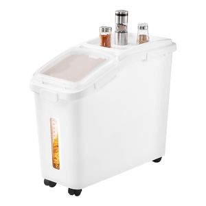 Contenitore Grande da 50L (11,4 Galloni) per Conservazione Riso, Dispenser Cibo per Cani, Contenitore per Ingredienti da Cucina, Cereali, Farina, Alimenti per Animali Domestici - Product Image 1