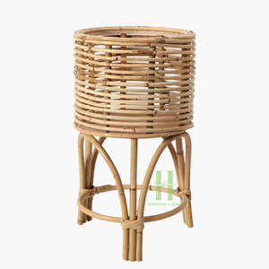 Juego más vendido de 2 macetas de ratán para sala de estar macetas y macetas diseño OEM personalizado hecho a mano en Vietnam - Product Image 4