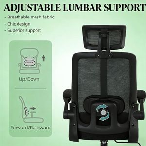 Sedia da ufficio per computer nera - Product Image 3