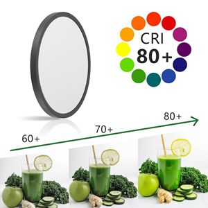 Paquete de 6 Lámparas LED de Techo Empotradas Atenuables de 12 Pulgadas, 2700K 6500K Ajustables, 24W 2880LM, Modernas, Ultrafinas y Planas - Product Image 3