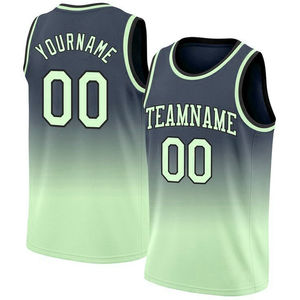 Maillot de basket-ball personnalisé et respirant 100 % polyester avec logo sur mesure, service OEM, idéal pour l'entraînement - Product Image 2