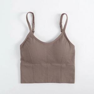 Sujetadores deportivos sin costuras para mujer, bralette acolchado con efecto push-up, top elástico tipo brassiere para fitness y gimnasio, ropa interior deportiva. - Product Image 2