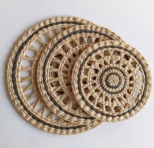 Salvamanteles de Jacinto de Agua Tejido a Mano, Salvamanteles Natural para Comedor, Personalizado, Venta al por Mayor, Fabricante de Vietnam - Product Image 3