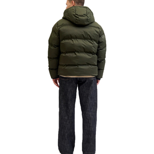 Abrigo de Plumón de Invierno para Hombre con Logotipo Personalizado, con Capucha, Acolchado, Talla Grande, Grueso, Cálido, Estilo Burbuja, Cortavientos - Product Image 1