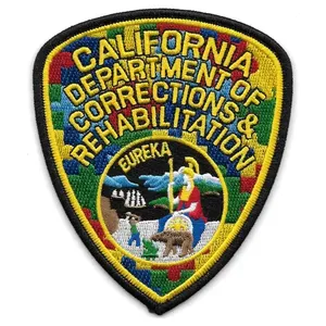 Bakersfield Embroidered Patch <b>Sew</b>-On Black Irregular Shape Woven Fabric Patch - Product Image 5