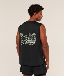 Débardeurs de sport en coton personnalisés avec logo pour hommes, sans manches, pour la course, la musculation et l'entraînement, avec faible MOQ - Product Image 6