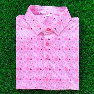 Chemises de golf unies respirantes de haute qualité en gros, 220 grammes, avec poche, logo brodé personnalisé, unisexe, tricotées, pour entreprise - Product Image 3