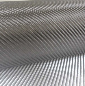 Tela de fibra de carbono con tejido de sarga plateada - Product Image 3