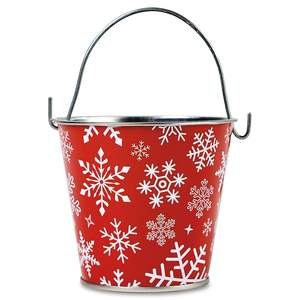 Macetas Decorativas Navideñas Personalizadas, Macetas de Metal Galvanizado Impresas para Exteriores, Decoración del Hogar para Regalos de Navidad - Product Image 2