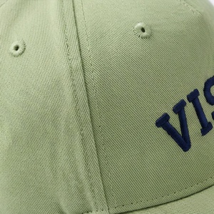 VISTRA Baseball Cap 6-Panel Fitted Cotton Embroidery Logo Front Panel Unisex Casual <b>Hat</b> <b>Light</b> Green - Product Image 5