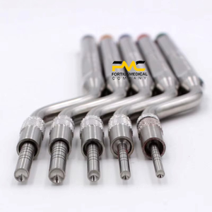 Juego de 5 instrumentos dentales osteótomos con herramientas curvas y rectas para elevación de senos, para procedimientos quirúrgicos dentales - Product Image 6