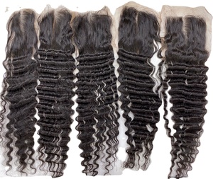 Perruque HD Lace Closure Frontal non traitée naturelle Loose Deep Wave Perruque Lace Hd bon marché Vendeur de cheveux naturels - Product Image 1