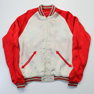 Chaqueta de Lona Sukajan con Diseño de Tatuaje Japonés Clásico en Color Naranja Pop, Carpa Koi Ascendente, Ola de Hokusai, Servicio OEM Personalizado - Product Image 3