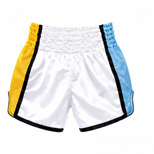 Shorts de Muay Thai classiques, shorts de boxe thaïlandaise modernes, vêtements de sport légers en satin, fournisseur d'exportation d'usine OEM - Product Image 1