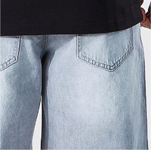 Denim Shorts <b>High</b> <b>Waist</b> Straight Leg Casual Summer Cotton Shorts With Pockets Regular Wash Denim <b>Jeans</b> Shorts <b>Men</b> - Product Image 4